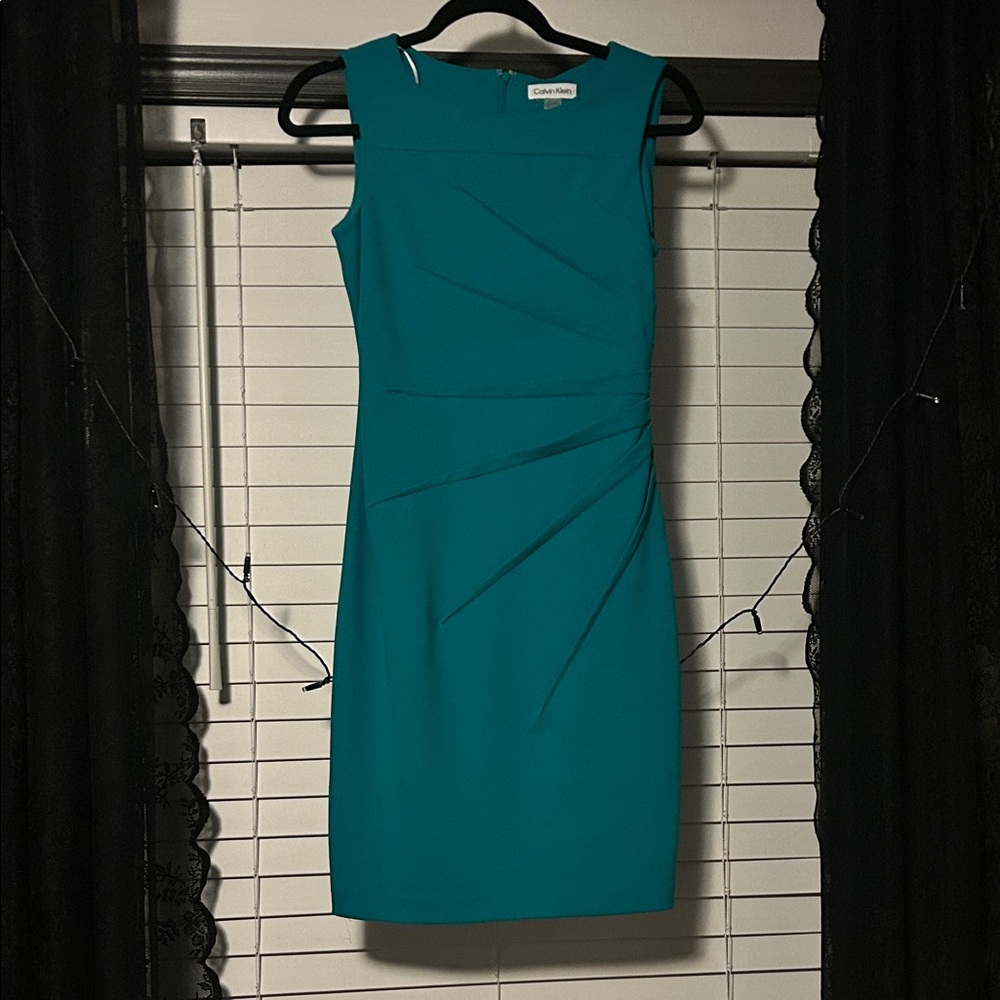 Calvin Klein Teal Midi Dress